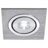 111871 Lelex 1 LED Downlight In Brushed Aluminium With A White LED