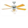 Global 42" Genoa Stainless Steel Ceiling Fan With 3 Lights