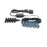 Saxby Lighting 13890 Ikon Round 30 10 Light Pre-Wired IP67 Outside LED Garden Decking Kit In Blue