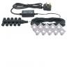 Saxby Lighting 13992 Ikon Square 30 10 Light Pre-Wired IP67 Outdoor Garden LED Decking Kit In White