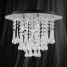 Searchlight 1644-4CC Crystal 4 Light Chrome/Crystal Modern Ceiling Light