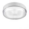 16W 2D Round Bulkhead IP65 White/Prismatic