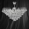 Searchlight 9070-48CC Limoges Chrome/Crystal Semi Flush 3 Light Chandelier