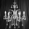 Searchlight 9125-5CC Amelia Chrome/Crystal 5 Light Chandelier