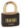 124 40mm Coloured Brass Padlocks In Black K12440BLAD