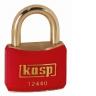 124 40mm Coloured Brass Padlock In Red K12440REDD