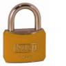 124 40mm Coloured Brass Padlock In Yellow K12440YELD