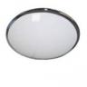 IP20 Decorative Round 28w 2D Emergency Bulkhead Light In Chrome/Opal