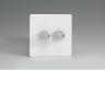 Varilight HDQ2S 2 Gang 250W 1-Way Rotary Dimmer
