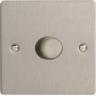 Varilight HFS7 1 Gang Low Load Dimmer 2 Way Push-On Push-Off In Brushed Steel