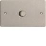 Varilight HFS91 1 Gang 1000W 2 Way Push-On Push-Off Dimmer (Twin Plate) In Brushed Steel