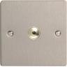 Varilight iFSi401M 1 Gang 400W 1 Way Remote Control / Touch Dimmerswitch In Brushed Steel
