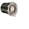 Satin Nickel Die-Cast GU10 Adjustable Fire Rated Downlighter 