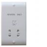 Dual Voltage Shaver Socket In White