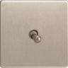 Varilight 1 Gang 10A 1 Or 2 Way Toggle Switch In Brushed Steel XDST1S