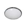 IP20 Decorative Round 28w 2D Emergency Bulkhead Light In Chrome/Opal