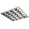 600×600 Emergency Version 4 Tube High Frequency T8 Recessed Modular Light Fitting With A Cat 2 Louvre