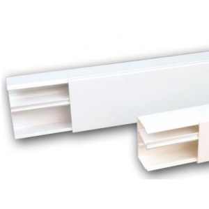 Univolt MIE 50/50 White PVC 50 x 50mm Maxi Trunking Internal 90 Degree Angle 