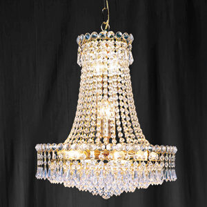Searchlight 185-21 Bohemia Gold Plated/Crystal Chandelier