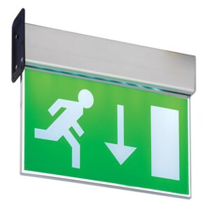 Saxby Lighting 43798 Muro LED Exit Sign With Arrow Down Legend
