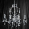 Searchlight 6945-5CC Martina Chrome/Glass 5 Light Chandelier