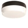IP65 28w 2D High Frequency Round Polycarbonate Bulkhead Light In Black/Opal