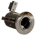 Polished Chrome Die-Cast GU10 Fixed Fire Rated Downlighter