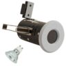 White Die-Cast IP65 GU10 Fire Rated Showerlight Kit