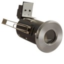 Satin Nickel Die-Cast IP65 GU10 Fire Rated Showerlight