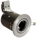 Satin Chrome Die-Cast GU10 Adjustable Fire Rated Downlighter