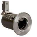 Satin Chrome Die-Cast GU10 Fixed Fire Rated Downlighter
