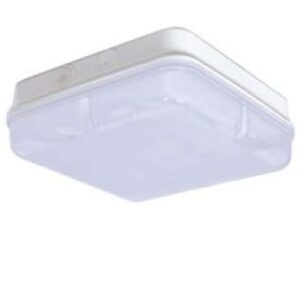 White/Opal IP65 High Frequency Square Polycarbonate 28w 2D Bulkhead Light