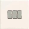 Varilight XDQ3S 3 Gang 10A 1 Or 2 Way Rocker Switch