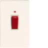 Varilight XDQ45NWS 45A Cooker Switch With Neon On A Twin Verticle Plate