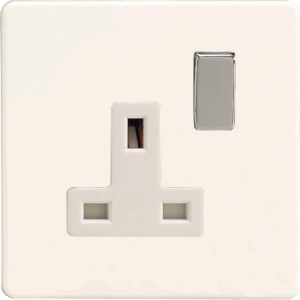 Varilight XDQ4WS 1 Gang 13A Switched Socket