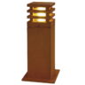 233427 Rusty 40 Square LED Bollard Light 3000K