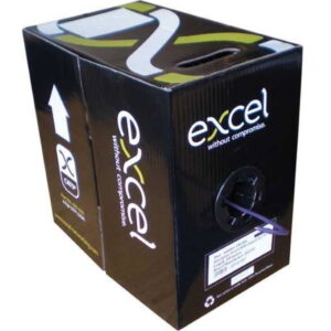 Excel 100-061 U/UTP LSOH Category 5e Cable In Red 305 Metre Box