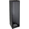 Excel 542-4266-GSBN-BK 42u Floor Standing Data Cabinet In Black Complete With Castor Wheels