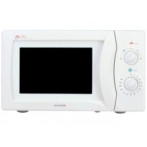 Daewoo KOR6N35S 20 Litre Manual Control Microwave In White With A Stainless Steel Interior