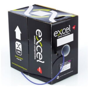 Excel 100-071 Category 6 U/UTP LSOH Cable In Violet 305 Metre Box
