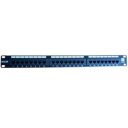 Excel 100-304 Category 6 Unscreened 1U 24 Port Patch Panel In Black