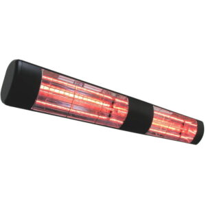 Victory Lighting HLW30BG 3000W Infrared Halogen Quartz Heater In Black With Gold Lamp