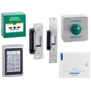 A Standalone Access Control Kit Complete With Keypad And Electric Strike