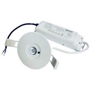Fixed 3W 3 Hour Non Maintained Self Test Emergency LED Downlight In White