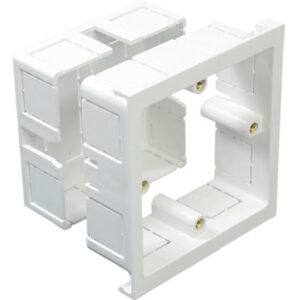 Univolt SLB1-A 1 Gang Adjustable Mounting White PVC-U Back Box Between 30-50mm Depth