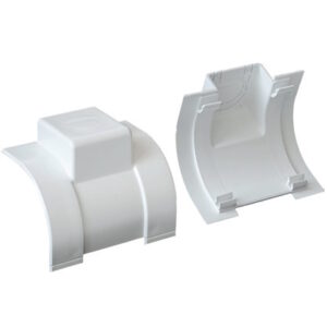 Univolt SLRTOA 50/170 Curved Profile Dado Trunking Take Off Adaptor For Conduit And Mini Trunking